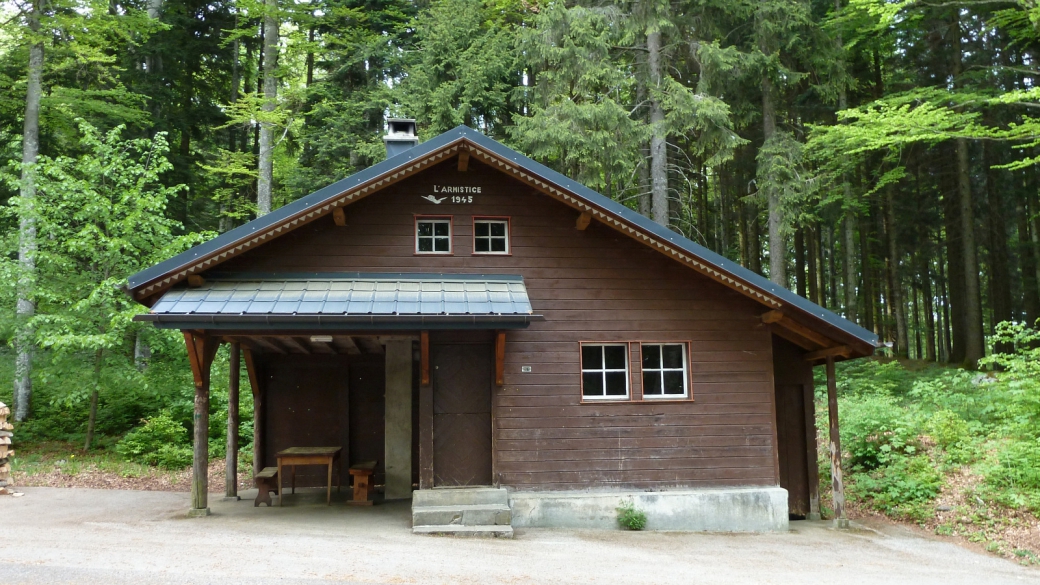 Le refuge de l'Armistice, sur les hauteurs de la commune de Montrichier, Vaud.