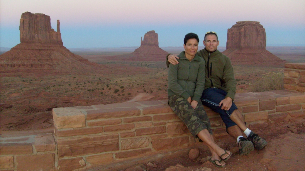 Stefano et Marie-Catherine à Monument Valley