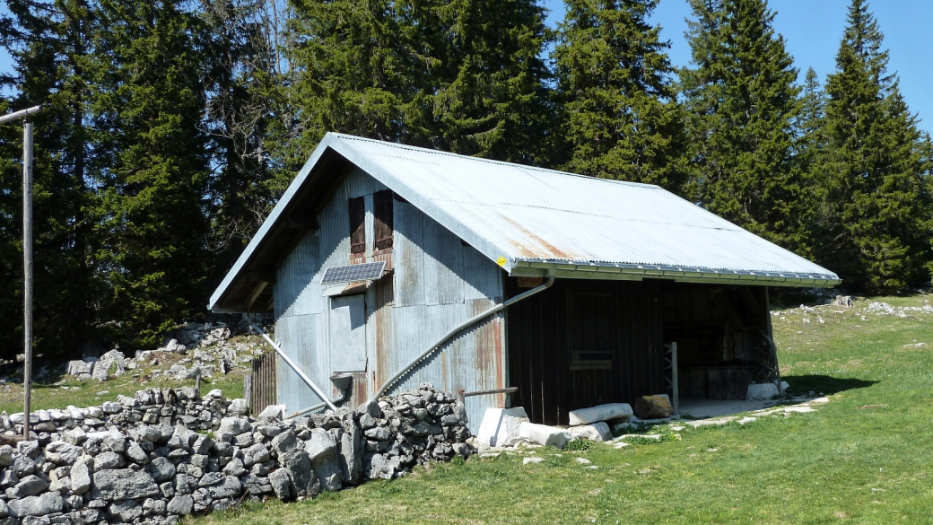 La cabane du Servan, sur la commune de l'Abbaye, Vaud.