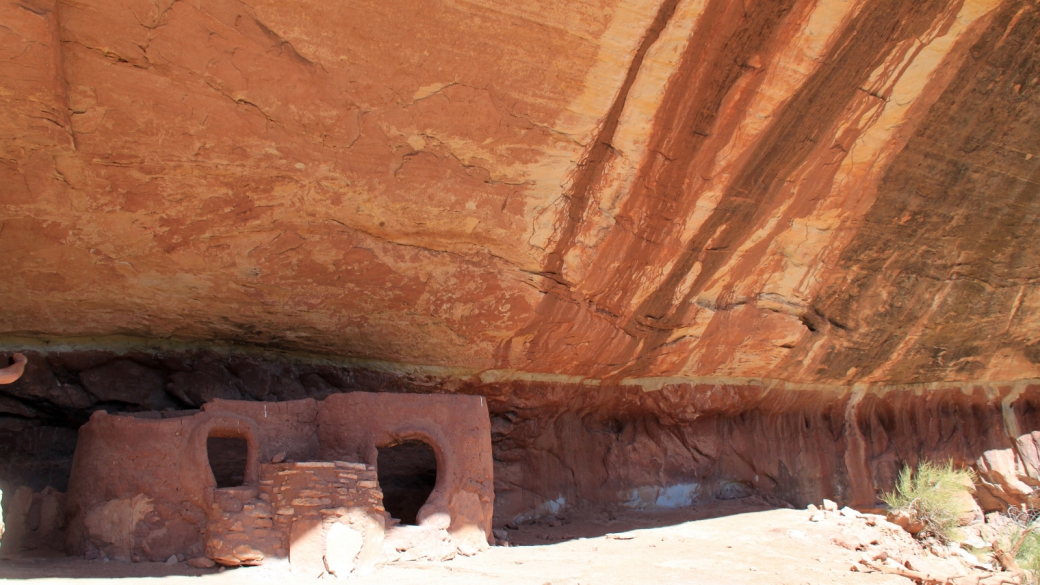 Aperçu des ruines de Horse Collar Ruin, à Natural Bridges National Monument.