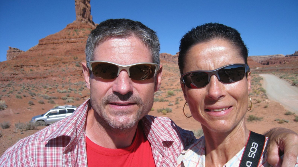 Stefano et Marie-Catherine à Valley of the Gods en 2011.