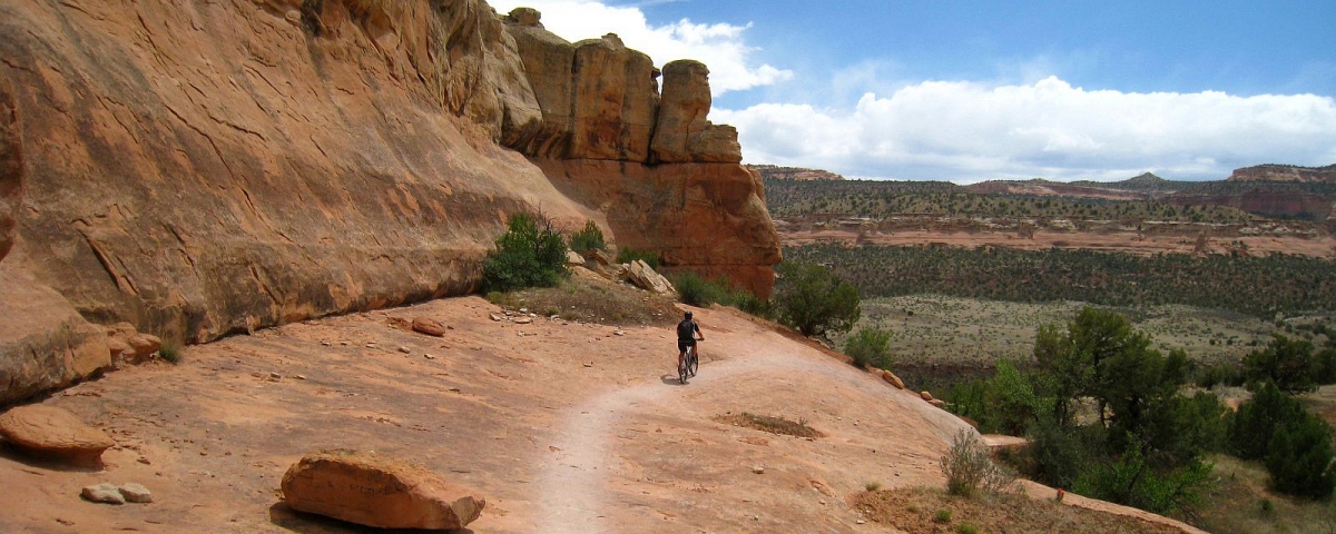 Biking on Kokopelli's Trail