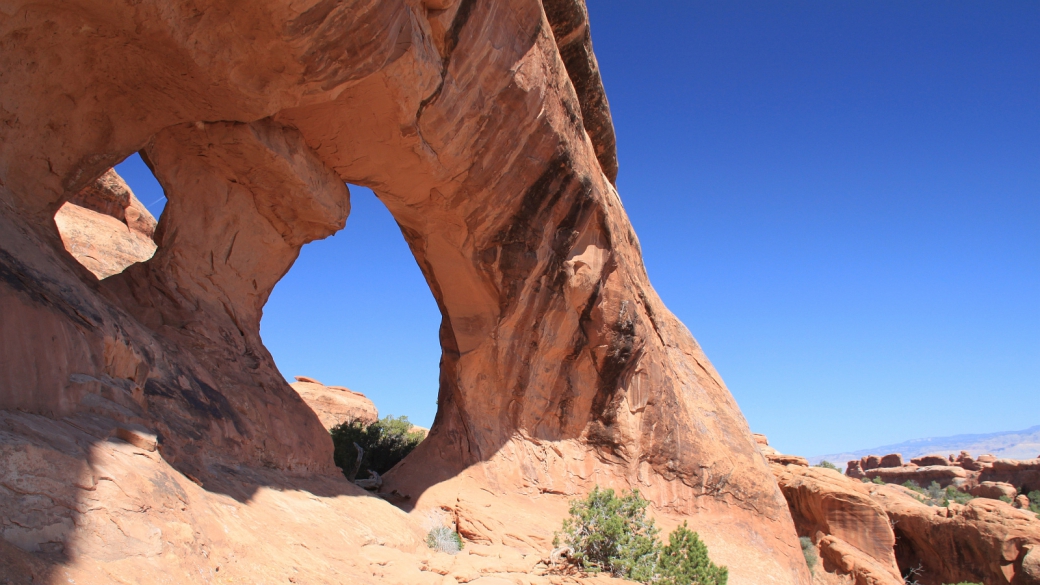 Partition Arch, à Devil's Garden. Arches National Park, Utah.