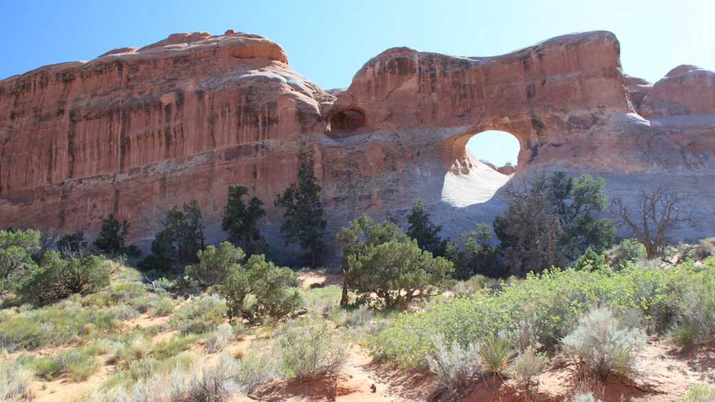 Tunnel Arch, à Devil's Garden. Arches National Park, Utah.