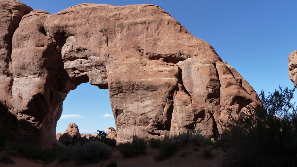 Pine Tree Arch, à Devil's Garden. Arches National Park, Utah.