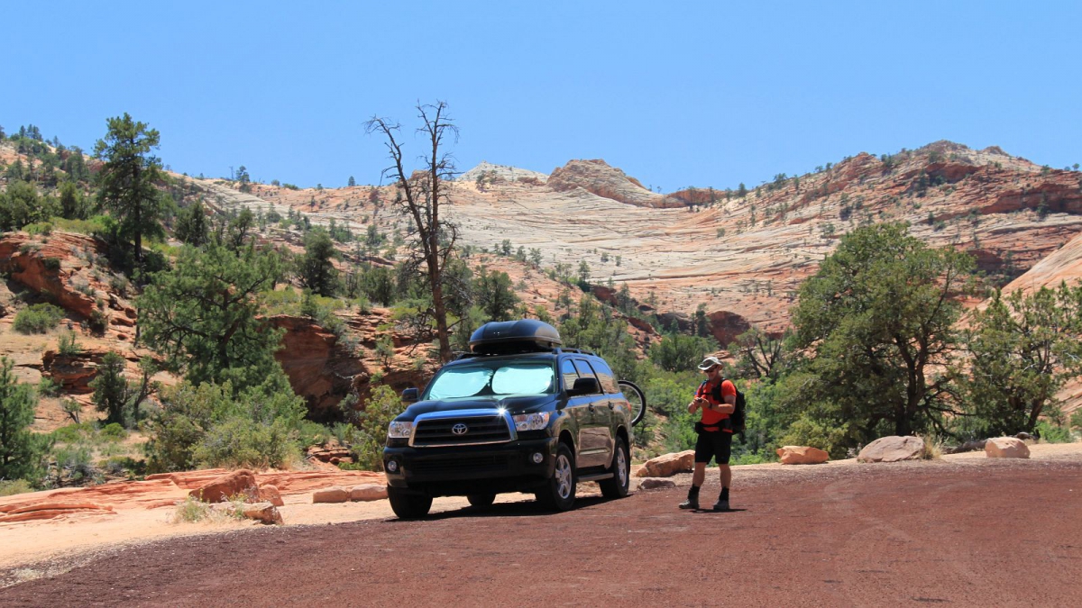 Checkerboard Mesa Arch Trailhead – Zion National Park – Utah