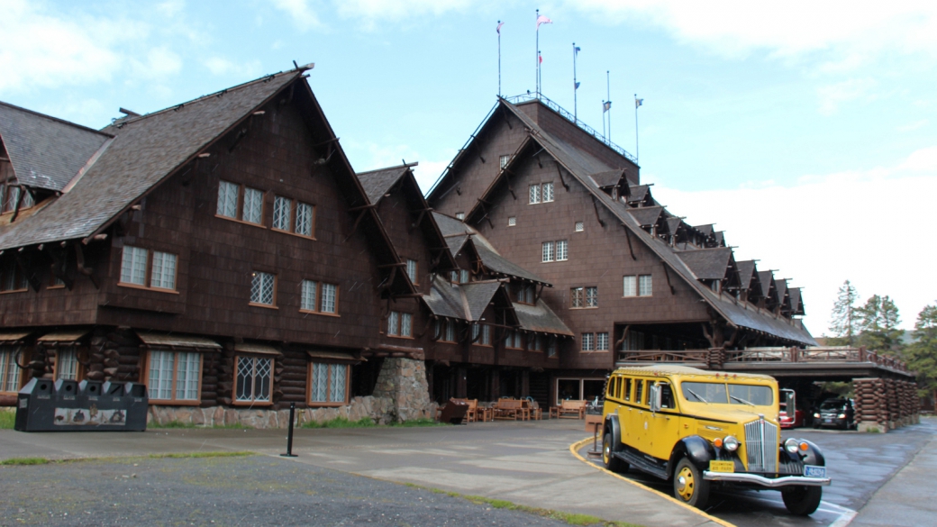 Le mythique Old Faithful Inn, à Yellowstone National Park.