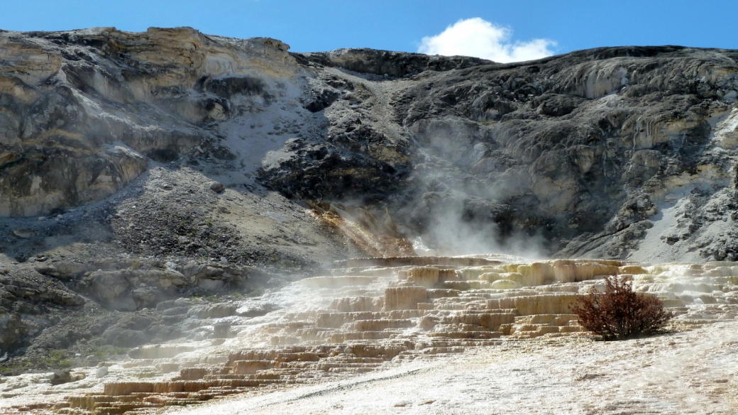 Mound Spring à Mammoth Hot Springs, Yellowstone National Park.