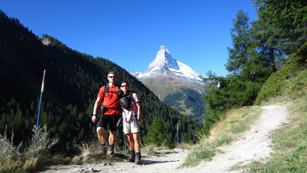 En montant à Findeln – Valais – Suisse