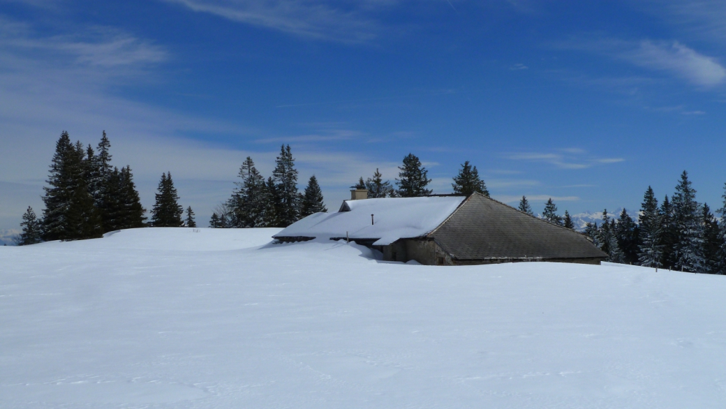 Chalet d'alpage de Potraux, propriété de la commune de La Rippe.