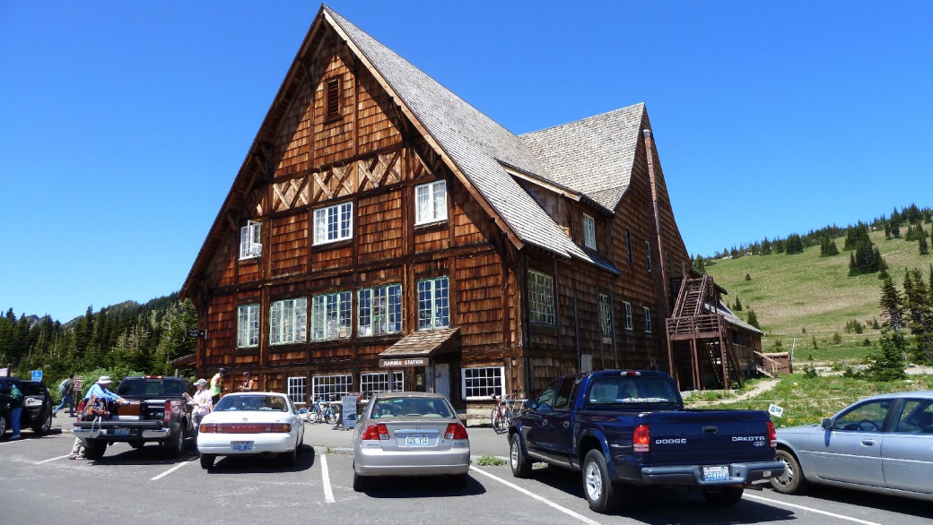 La Ranger Station de Sunrise, à Mount Rainier National Park, Washington.