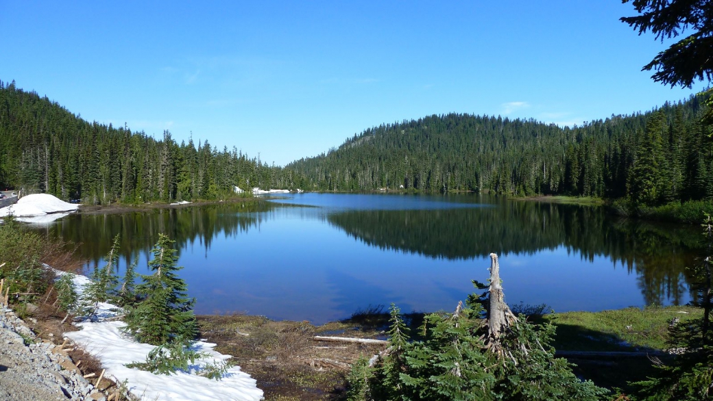 Reflection Lakes, au Mount Rainier National Park, Washington.