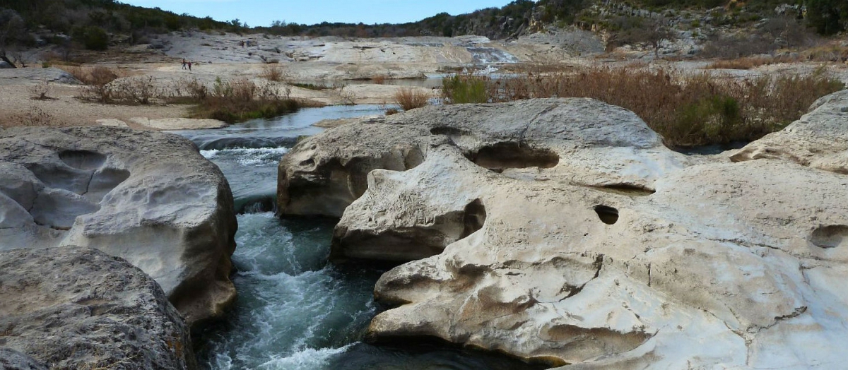 Les eaux de la Pedernales River, à Pedernales Falls State Park.