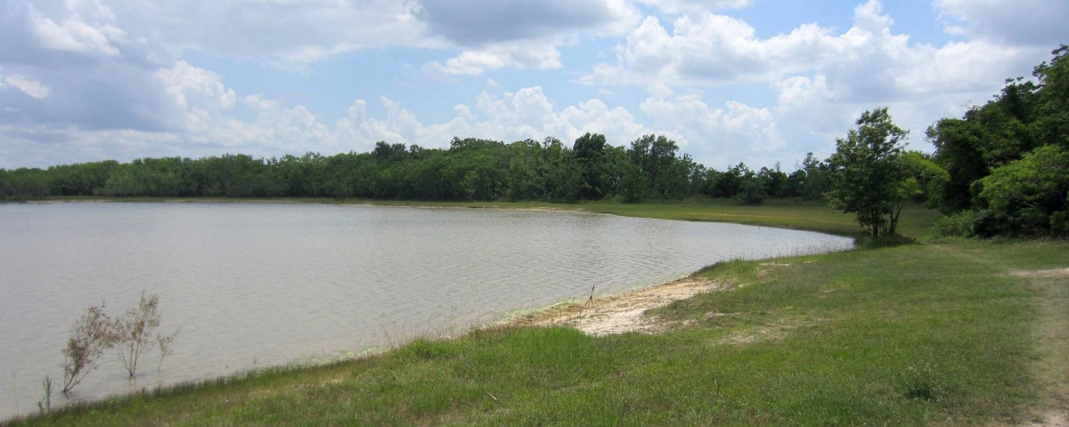 Petit lac sur la Noble Road, à George Bush Park.