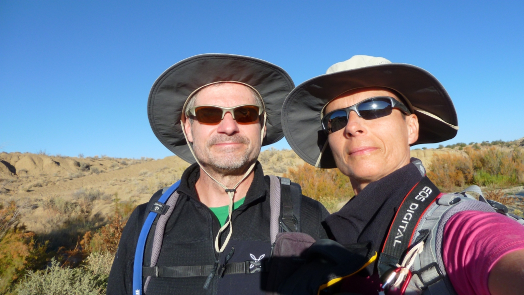 Stefano et Marie-Catherine à Ojito Wilderness, Nouveaux-Mexique. 