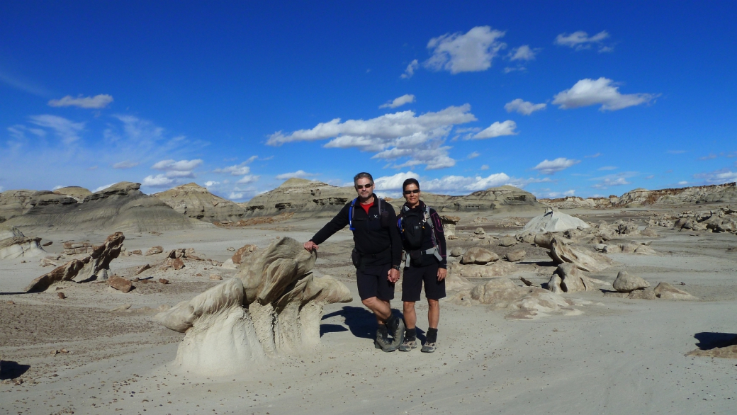 Stefano et Marie-Catherine à Bisti Wilderness Area.