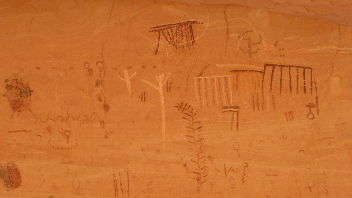 Green Mask Panel – Green Mask Panel – Sheiks Canyon – Cedar Mesa – Utah