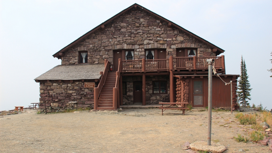 Granite Park Chalet, sur le The Loop Trail, à Glacier National Park, Montana.