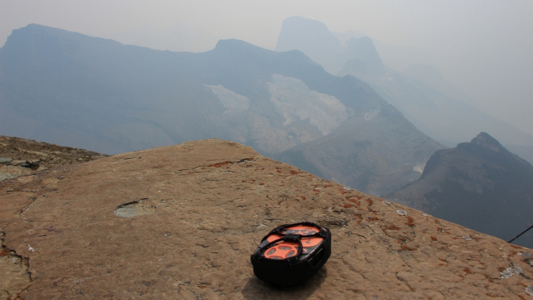 Message SPOT depuis le Swiftcurrent Lookout, un poste de guet à Glacier National Park, Montana.