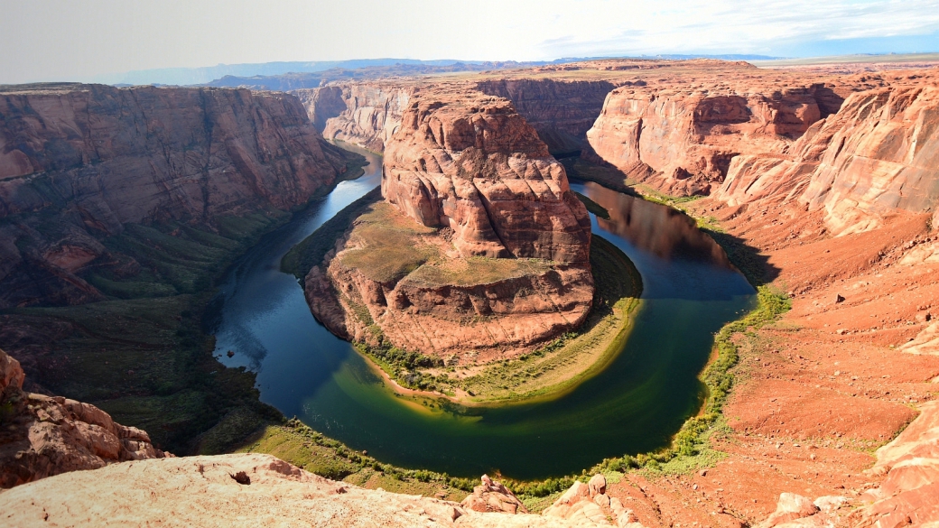 Horseshoe Bend au grand angle, à proximité de Page, Arizona.