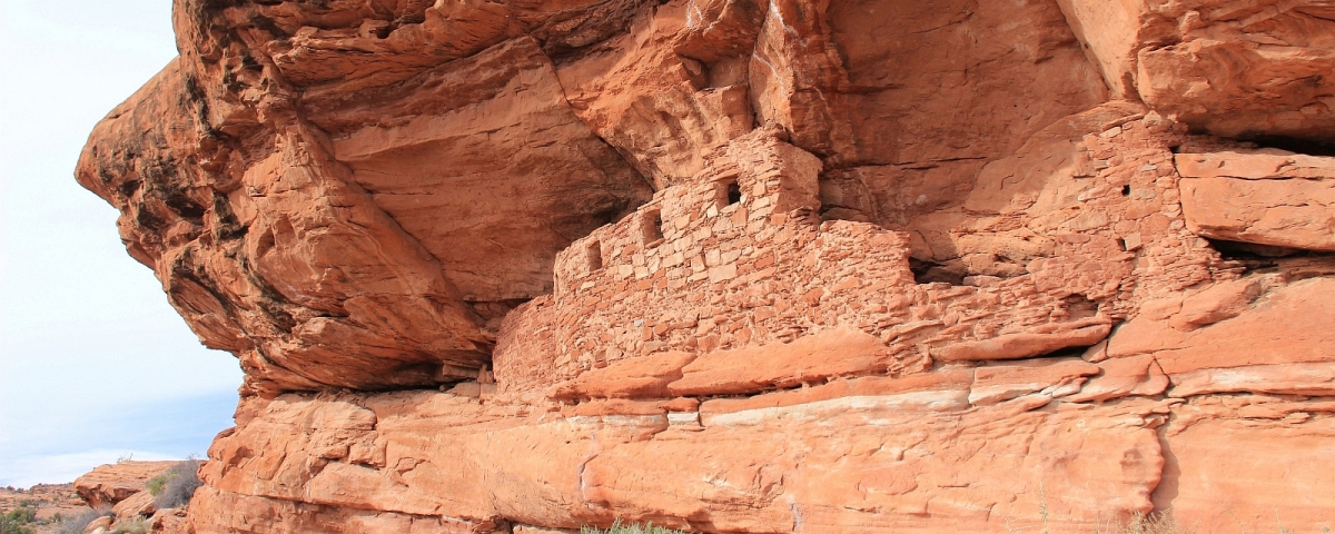 Ruines Anasazi à Lower Fish Creek, près de Blanding, Utah.