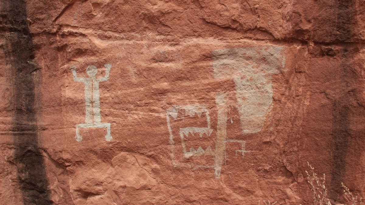 White Man Panel – Natural Bridges National Monument – Utah