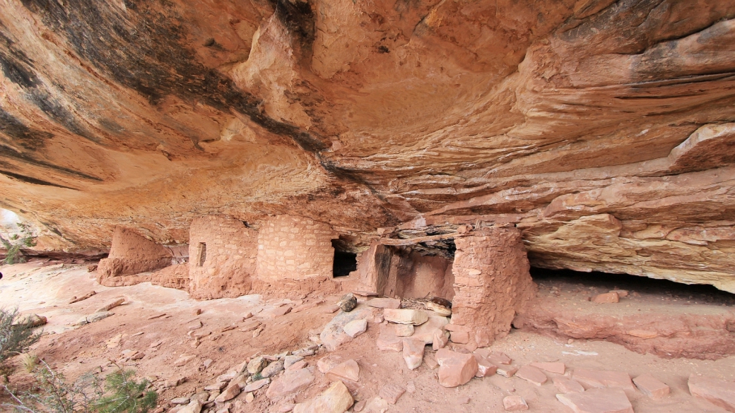 Bigfoot Ruins, dans les alentours de Natural Bridges National Monument, près de Blanding, Utah.