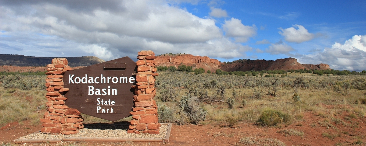 Kodachrome Basin State Park Entrance Sign