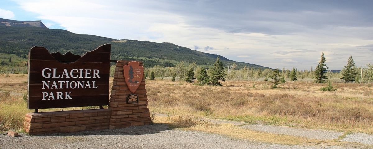 Glacier National Park Entrance Sign