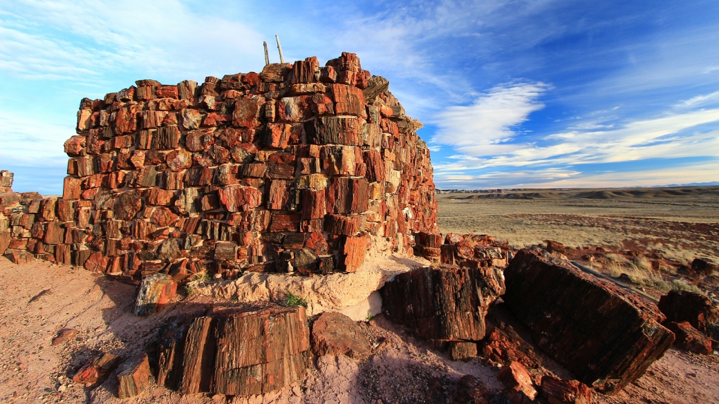 Autre image de Agate House, à Petrified Forest National Park, Arizona.