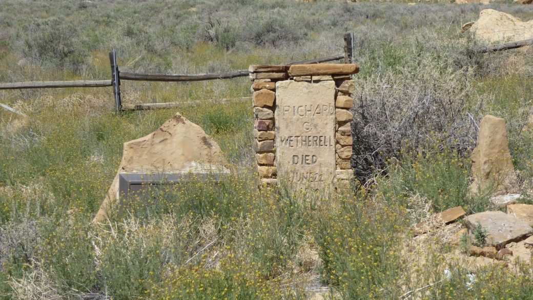 La tombe de Richard Wetherill, à Chaco Culture National Historical Park, au Nouveau-Mexique.