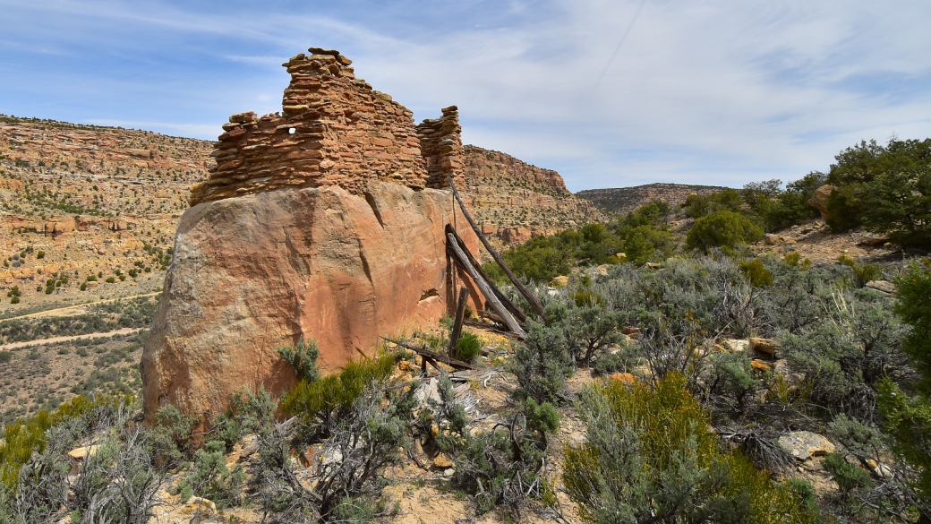 Jolie vue sur le Crow Canyon Pueblito, près de Farmington, au Nouveau-Mexique.