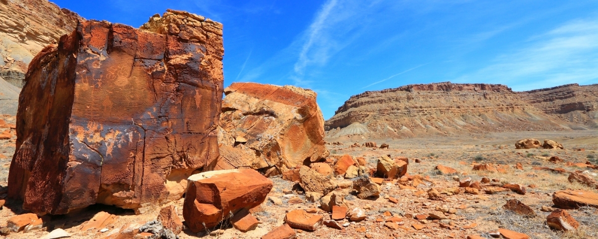 Cube Panel, dans les Book Cliffs, près de Green River, dans l'Utah.