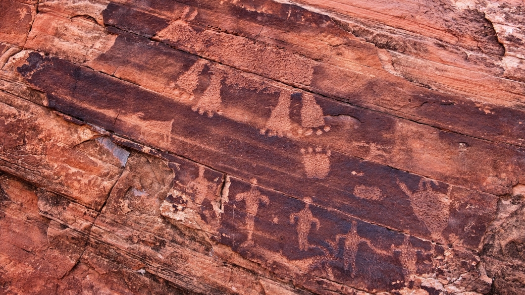 Aperçu du Four Toed Panel près du Mastodon Panel, à Moab.