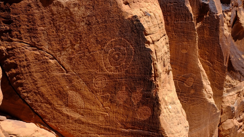 Vue sur le Warrior Panel, qui se trouve à deux pas du Solstice Snake Panel.