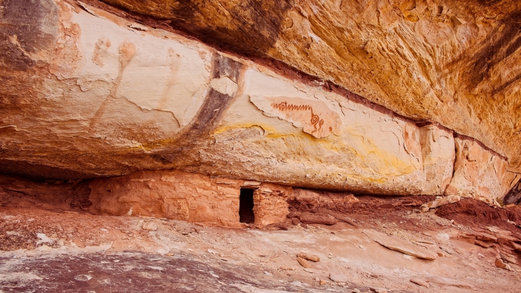 Autre vue sur Remnant Ruin à Natural Bridges National Monument, dans l'Utah.