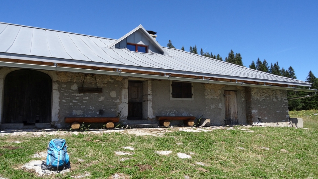 Le chalet de l'alpage de Potraux.