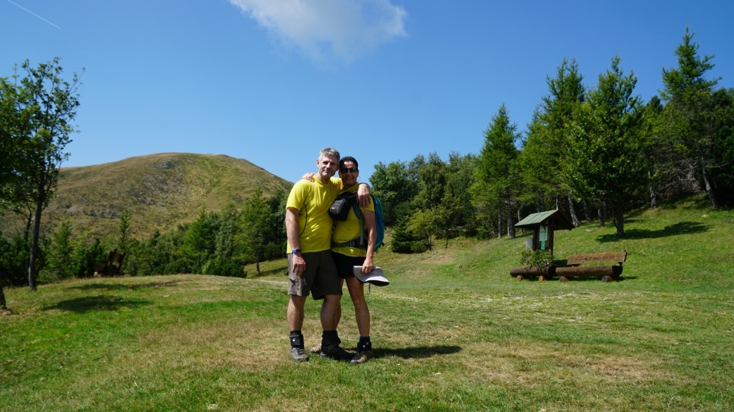 Stefano et Marie-Catherine au refuge forestier de Piandanazzo, au Tessin.