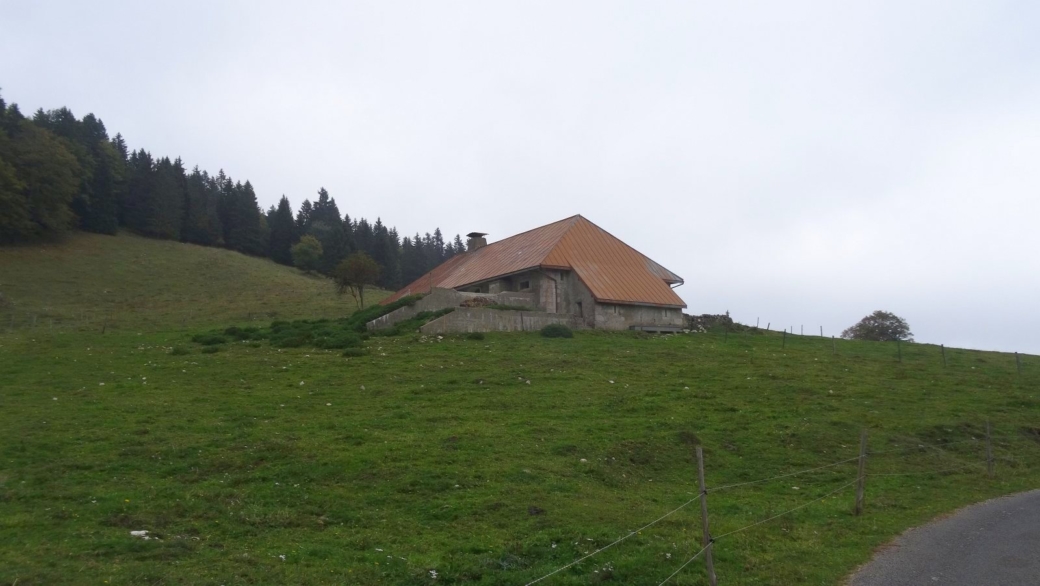 Le chalet des Biolles, sur la commune d'Arzier-Le Muids, en Suisse.