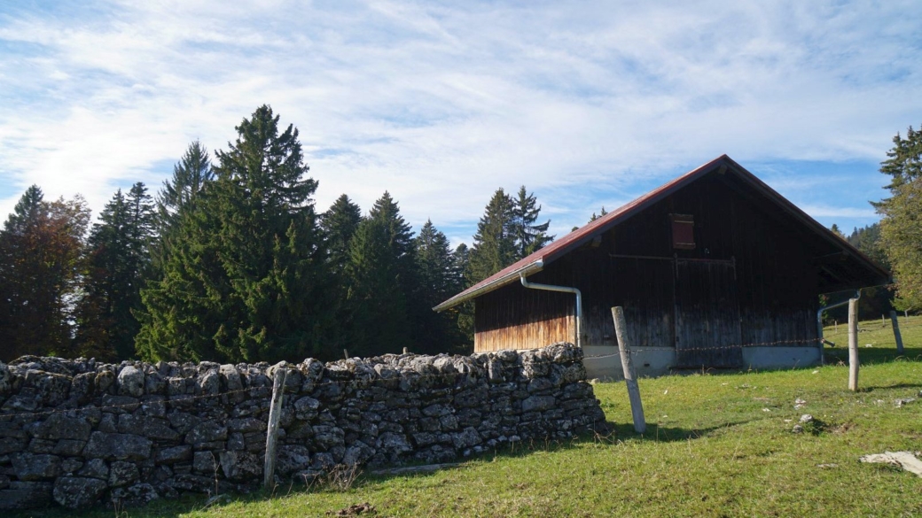 Chalet d'alpage ou abri, de la Reguéla, sur les hauteurs de Longirod, Vaud.