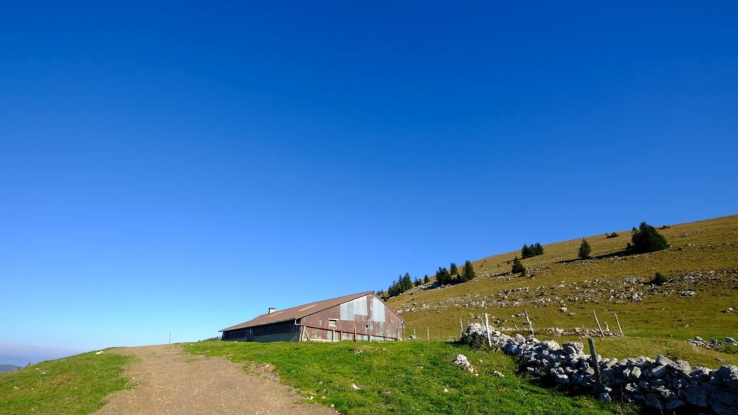 Le Chalet de Yens, au pieds du Mont Tendre, sur la commune de Montricher, Vaud.