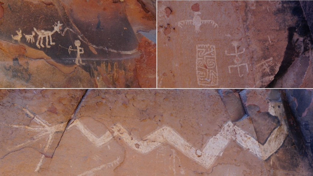 Loy Canyon Pictograms Panel - Yavapai County - Arizona