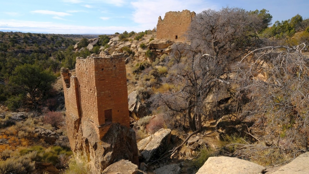 Holly Tower, dans le complexe de ruines de Holly Group, à Hovenweep National Monument.