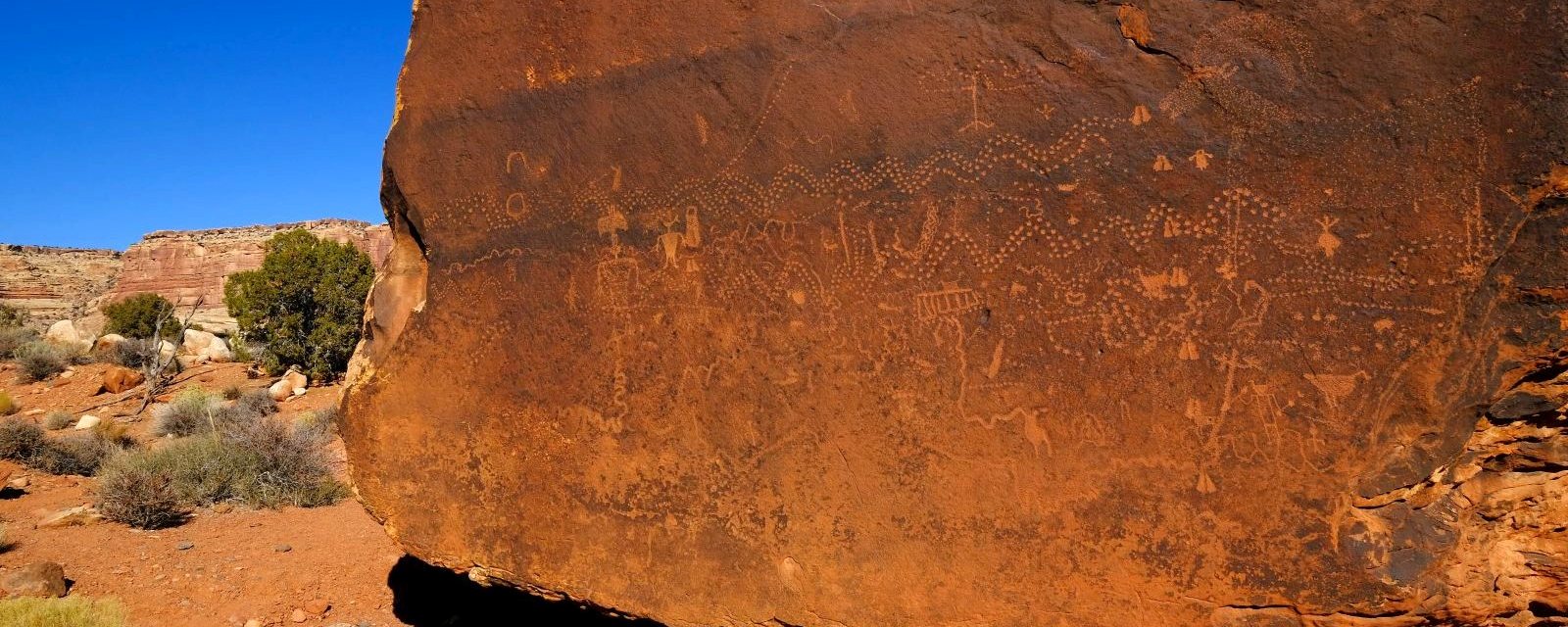 Cedar Point Petroglyphs – Mexican Hat – Utah – États-Unis
