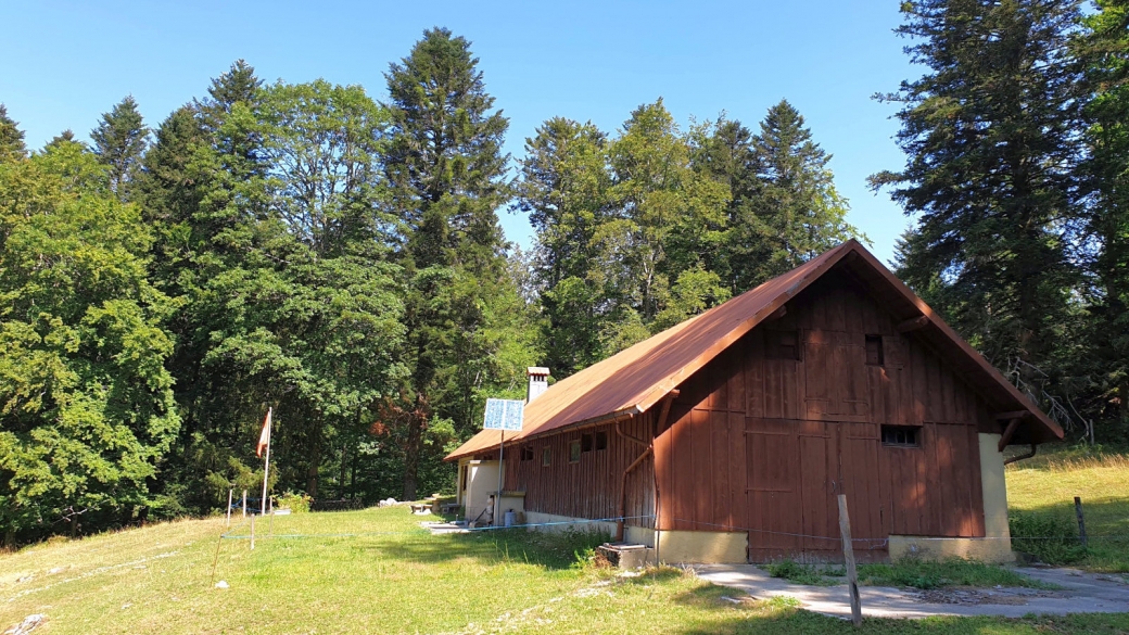 Le chalet d'alpage de la Palud, sur les hauteurs de St-George.