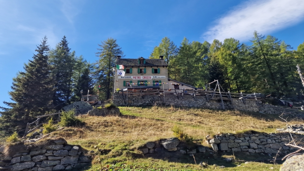 Le Rifugio Pietro Crosta, situé à Alpe Solcio.